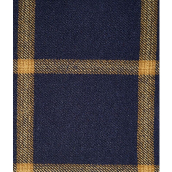 Pendleton Cropped Virgin Wool Shirt Navy Plaid - Picture 3 of 3